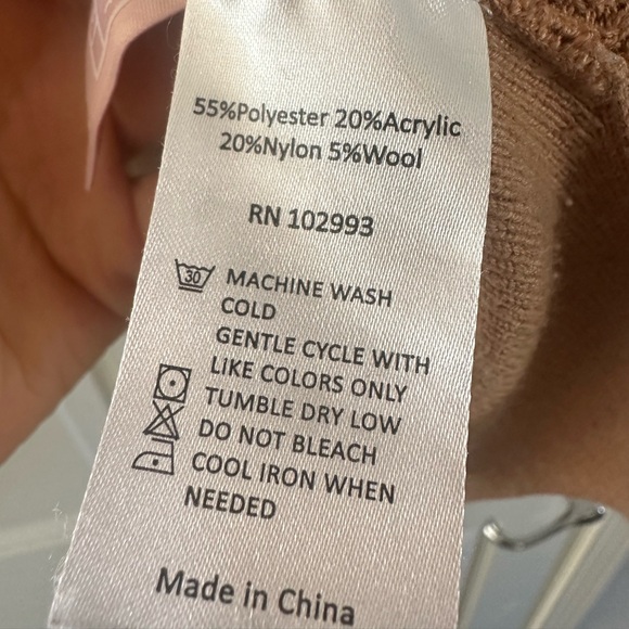 Thakoon tan brown Henley sweater size women’s small - Picture 4 of 7